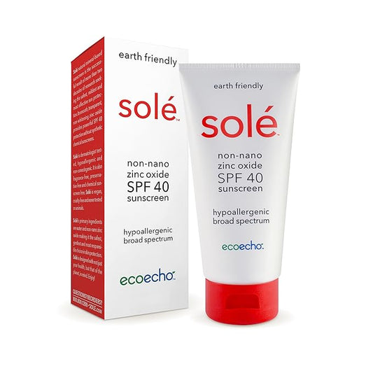 ANDREW LESSMAN Solé Sunscreen SPF 40 6 Ounce Lotion - Natural Mineral-Based Zinc Oxide Sunscreen. Hypoallergenic, Non-Comedogenic, Powerful SPF 40 Protection. No Synthetic Chemicals or Additives.