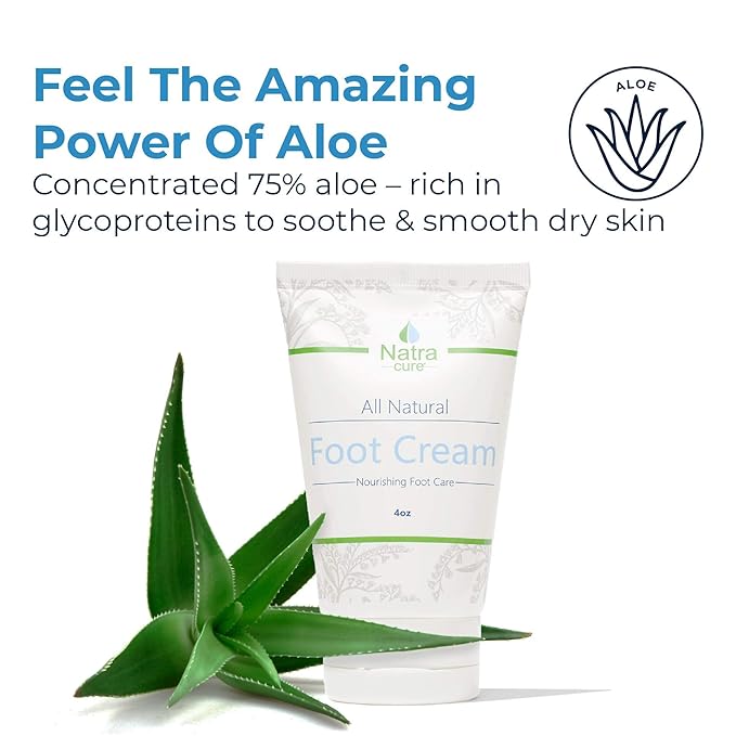 NatraCure Moisturizing Gel Gloves and Socks Gift Set (Color: Aqua) with NatraCure Foot Cream and Lotion Bundle