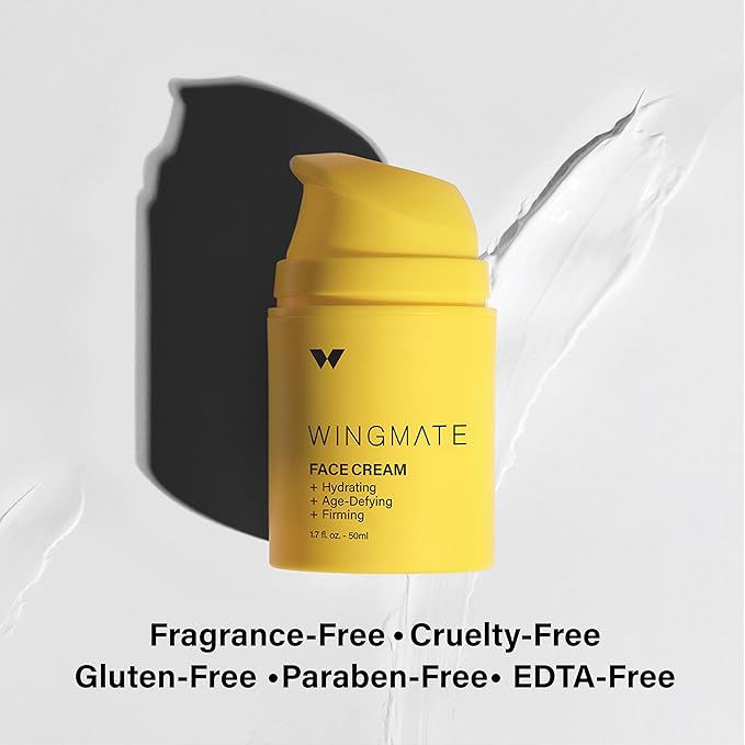 3-in-1 Men's Daily Longevity Face Cream with Sequoia Extract: Hydrating, Wrinkle-Reducing, Firming - Fragrance-Free, 1.7 Fl oz