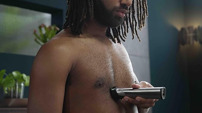 PHILIPS Norelco Multigroom 9000 Series MG9740-18-in-1 Precision Trimmer for Face, Head, and Body with Titanium Blades, 6-Hour Battery Life, and Showerproof Design, Packaging May Vary