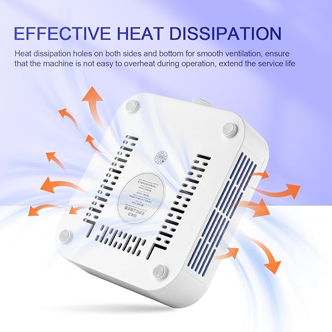 120W Brushless Nail Dust Collector Machine Nail Dust Cleaner with Powerful Suction Extractor Fan for Manicure, Professional Nail Filter for Nail Art, Home Salon Use