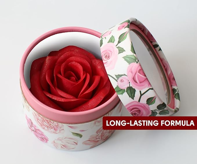 3D petal rose makeup blush gift highlighter Rare beauty blush rubor forma de rosa real rose flower red blush (Red Rose)