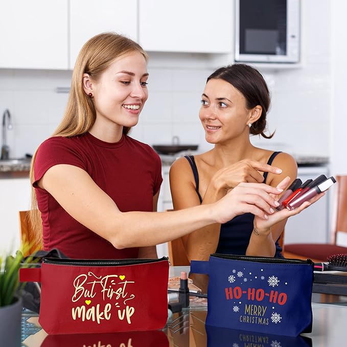 Reginary 60 Pieces Canvas Makeup Bags Bulk End of School Years Gift Cute Travel Cosmetic Pouch Multipurpose Blank Small Toiletry Bag DIY with Zipper for Travel Women Teens,15 Colors(8.6 x 5 x 2 Inch)