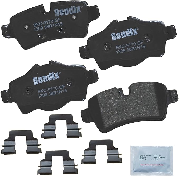 Bendix Priority1 CFC1309 Ceramic Rear Brake Pads for Mini Cooper 2016-2007