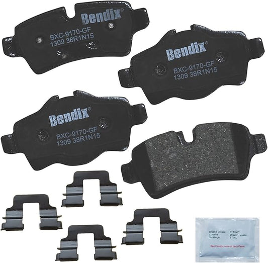 Bendix Priority1 CFC1309 Ceramic Rear Brake Pads for Mini Cooper 2016-2007