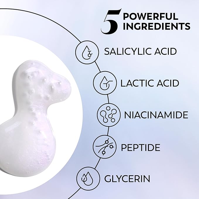 Olay Super Serum Night Repair for Face - Niacinamide, Peptide, Salicylic & Lactic Acid, Glycerin - Anti-Wrinkle, Dark Spot Reduction, Hydrating, Smooths Fine Lines, Skin Surface Renewal, 1.7 Oz