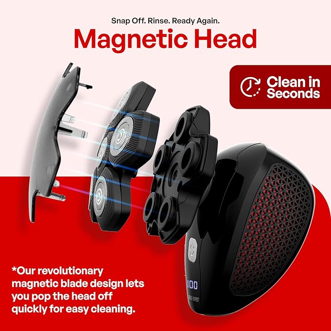 The Bald Express Electric Head Shavers for Bald Men - The Bald Brothers - 5 in 1 Mens Cordless Grooming Kit | Electric Shaving for Bald Men | USB Charge | Skull Shavers