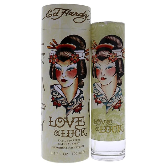Ed Hardy Love & Luck for Women 3.4 oz 100 ml EDP Spray (Pack of 1)