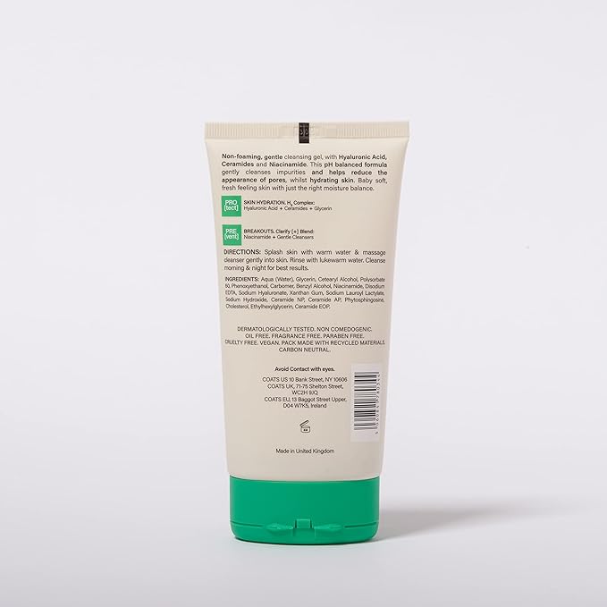 COATS Daily Duo 2-Step Bundle – Hydrating Cleanser & Triple Moisture Water Cream – Helps Prevent Breakouts & Protect Skin Barrier with Ceramides – Designed for Teens