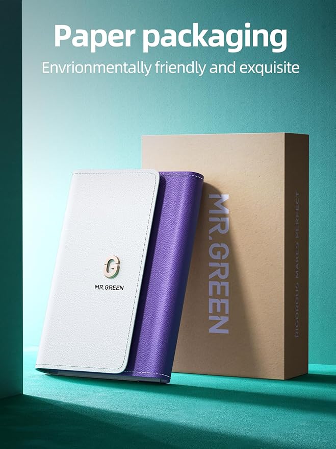 MR.GREEN Nail Clippers, 5PCS Nail Clipper Set with Fingernail Clippers,Ear Pick,Glass Nail File,Tweezers, Professional Manicure Set for Men and Women, Nail Cutter with Leather Case (Purple)