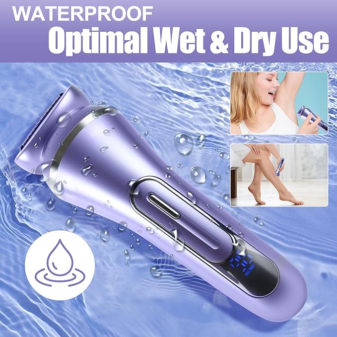 Pluxy Epil Pro 3.0 Women Face Epilator, 7-in-1 Rechargeable Facial Hair Remover with LED Battery Display, Facial Shaver for Face, Eyebrow, Nose Trimmer