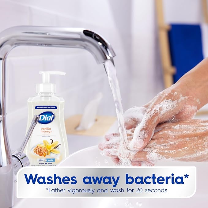 Dial Liquid Hand Soap, Vanilla Honey, 7.5 fl oz, Pack of 12