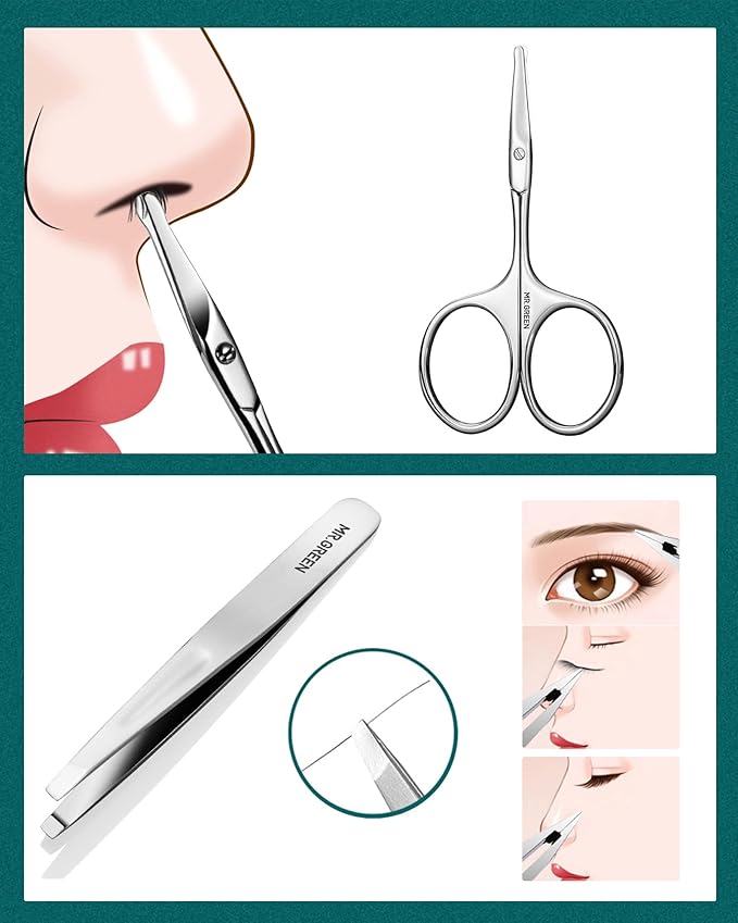 Manicure Set 8 in 1,Professional Pedicure kit,Stainless Steel Manicure Kit,Portable Travel Grooming Kit Nail Care Tools,Nail Clippers Pedicure Tools with Leather Travel Case (brown)