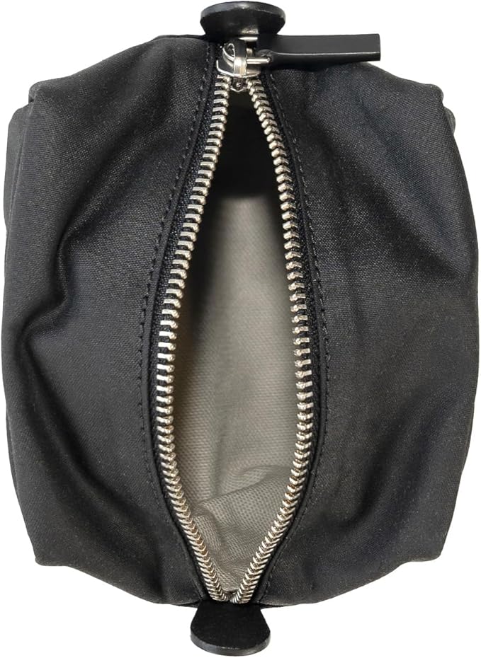 Kolo Parker Medium Weatherproof Toiletry Case, Cable Bag, Travel Pouch, Black