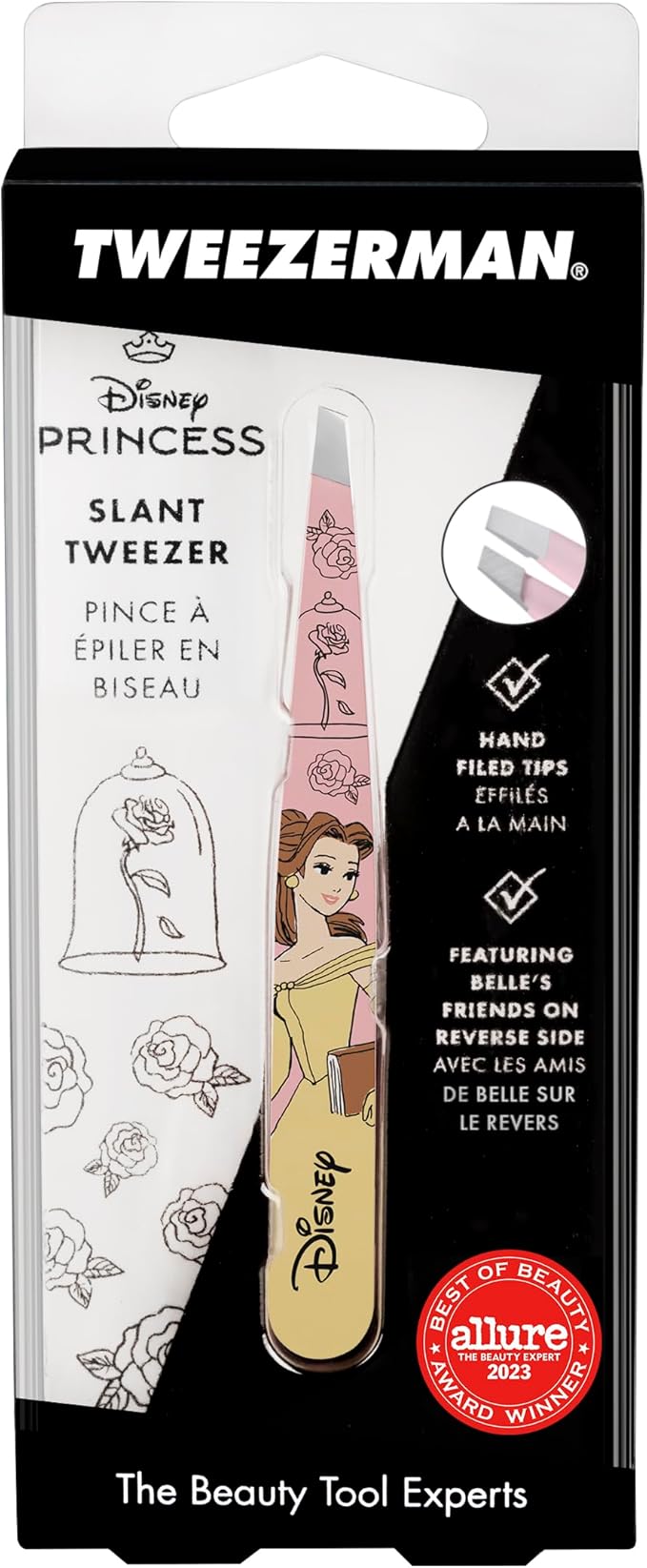 Tweezerman Belle Slant Tweezer - Eyebrow Tweezers for Women and Men
