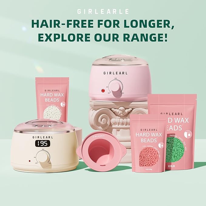 2.5lb Wax Beads for Hair Removal, Brazilian Bikini Hard Wax for Women Men, Hard Wax beads Perfect for Sensitive Skin Full Body Eyebrow, Legs, Face at Home Waxing Beads for Coarse Hair (Aloe)