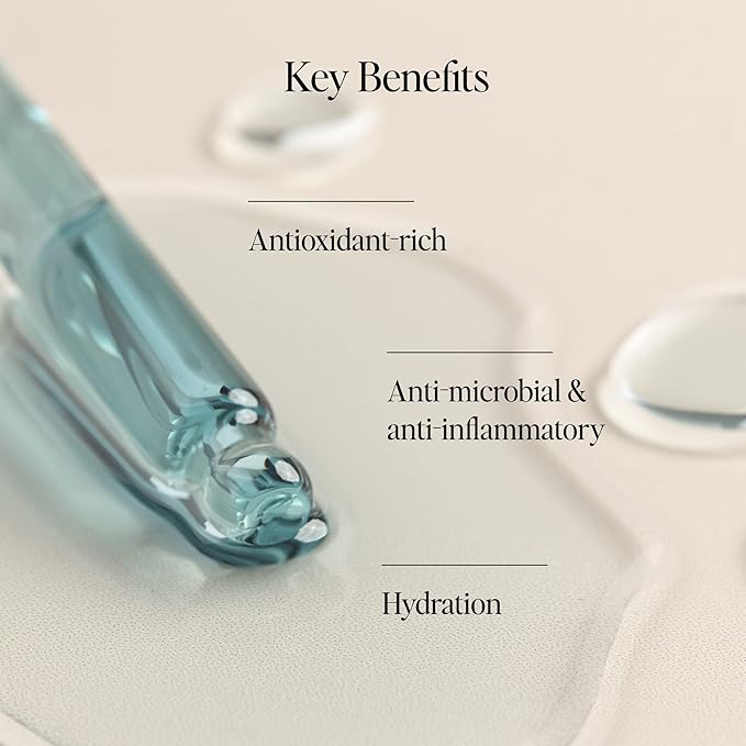 DIME Beauty Blue Facial Oil, Blemish Spot Treatment with Blue Tansy Oil, Black Cumin Seed Oil, Rosehip Oil, and Grapeseed Oil, 1 oz / 30 mL