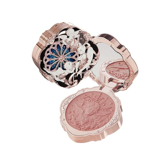 Flower Knows Little Angel Cream Blush,Buildable & Blendable Makeup Blush for cheeks,Soft & Long-lasting for Girls & Women(04 Rose Ashes,6g)