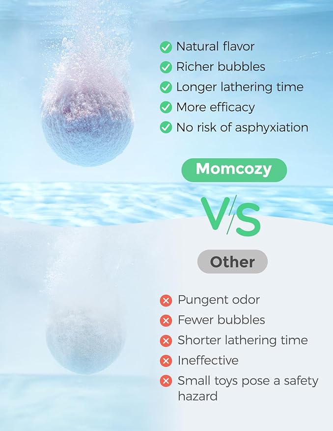 Momcozy Natural&Organic Essential Oil Bath Bombs,14 Pcs Bubble Bath Fizzy Balls with Cute Pig Animal Shapes,Bath Bombs Gift Set for Kids Girls Boys Toddler,Ideal Gift for Easter Egg,Bath Bomb Kit