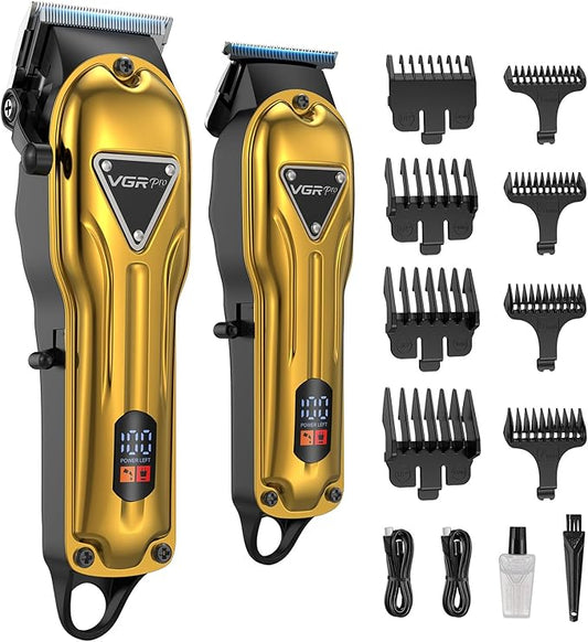 Hair Clippers for Men Professional, Cordless Clipper and Trimmer Set, Clippers for Hair Cutting Kit with Long Battery Life, Electric Hair Trimmer for Family Barber Kids Use