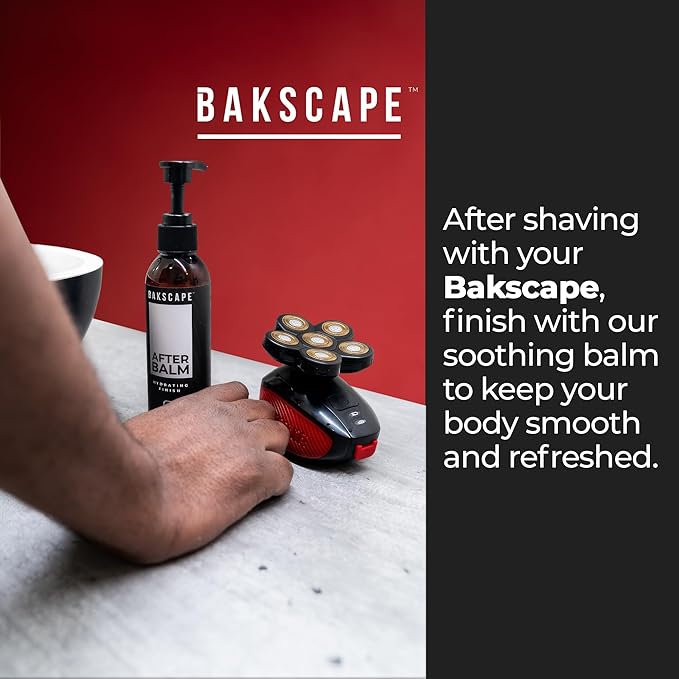 Bakscape Men's After Balm, Nourishing and Refreshing Post-Shave Care, Designed for Use 2.0 and Applied Using the BAKLICATOR 2.0, 6oz
