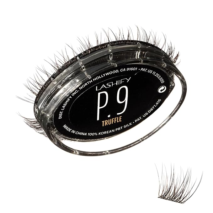 Lashify Plushy 9mm Gossamer Lashes in Truffle Color, Easy DIY False Lashes for a Voluminous Yet Still Natural Look