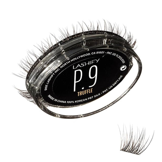Lashify Plushy 9mm Gossamer Lashes in Truffle Color, Easy DIY False Lashes for a Voluminous Yet Still Natural Look