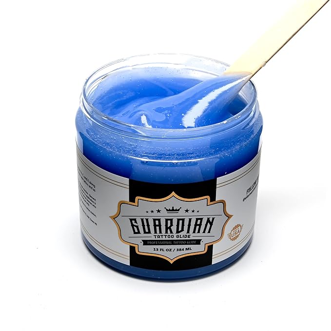 Tattoo Glide During Tattooing - AfterCare - Tattoo Ointment - Moisturizer - Guardian - 13oz - Jar - Tattoo Artist - Made in the USA (1 Jar)