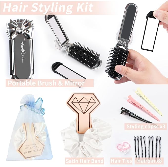 Women's Emergency Kit for Weddings - Survival Set With Makeup Bag, 36 Pc Essential Items for Brides Daily