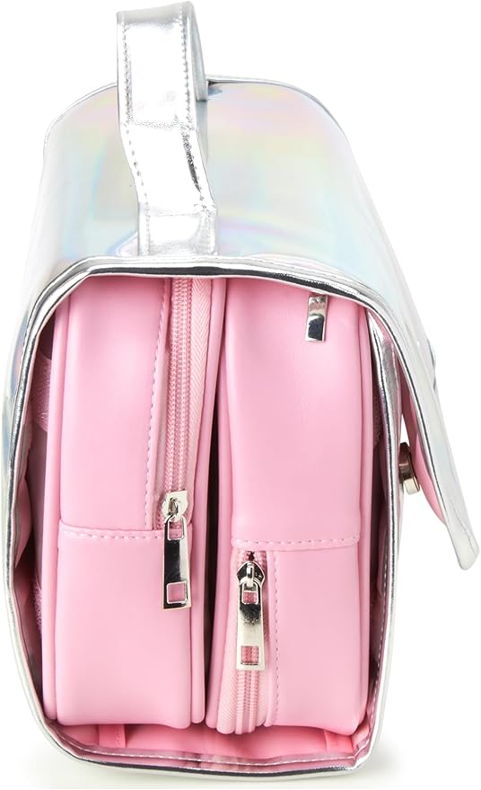 Juicy Couture Women's Toiletries Bag - Travel Makeup and Toiletries Hanging Organizer Set - Makeup Organizer Hanging Case Set, Multicolor