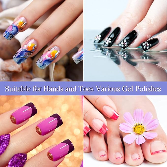 LAVAED UV Nail Lamp UV Light for Gel Nails, Nail UV Lamp Gel Nail Lamp Professional Fast Curing Light UV Nail Light with 4 Timer Setting Auto Sensor, LED Smart Gel Nail UV Light for Gel Polish