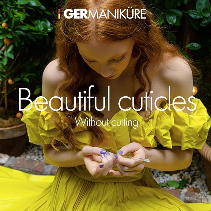 GERMANIKURE 6pc Manicure Set in Dark Purple Leather Case - FINOX Stainless Steel Tools Made in Germany, Glass Nail Care Supplies Made in Czech Republic – Professional Cuticle and Nail Care Kit