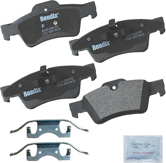 Bendix Priority1 CFM1122 Semi-Metallic Rear Brake Pads for Select Models Mercedes-Benz G55 AMG, G63 G65 GL320, GL350, GL450, GL500, GL550, ML320, ML350, ML450, ML500, ML550, R320, R350, R500