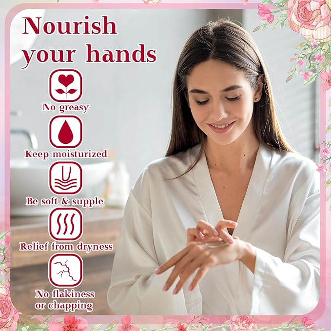 48 Sets Baby Shower Hand Cream Party Favors for Guests Gift Bulk Travel Size Hand Lotion Set for Baby Shower Wedding Christmas(Floral)