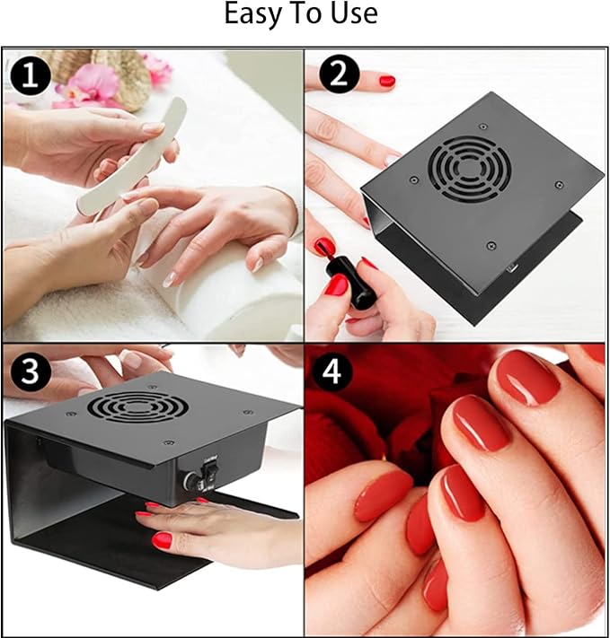 Nail Dryer for Gel and Regular Polish,Professional 300W Nail Polish Dryer Nail Fan Dryer Blower with Hot and Cool Air for Manicure Nail Art Salon