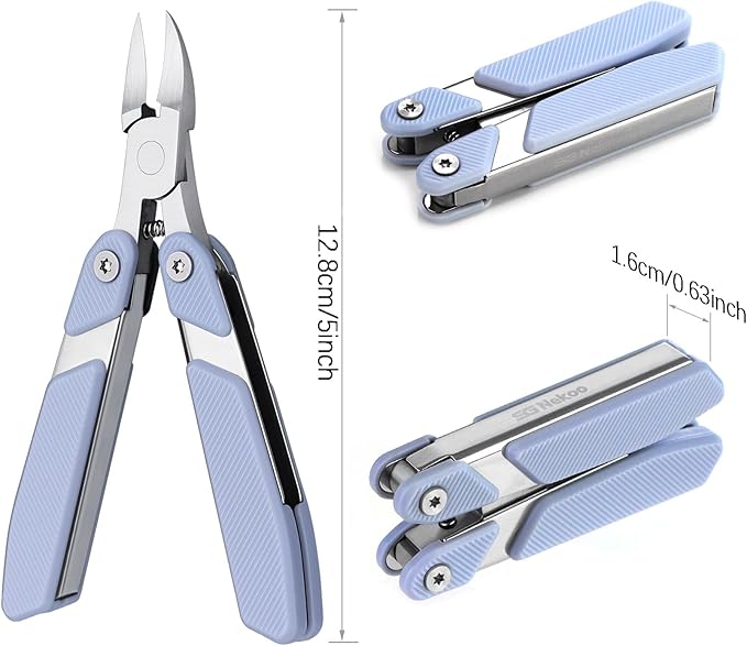 Nail Clippers for Thick & Ingrown Toenails,Portable Folding Design Heavy Duty Toenail Clippers,Powerful and Easy Use for Men Seniors