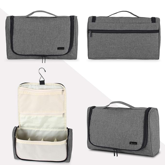 Teamoy Travel Storage Bag Compatible with Dyson Airwrap Styler, Portable Travel Organizer for Airwrap Styler and Attachments, Gray