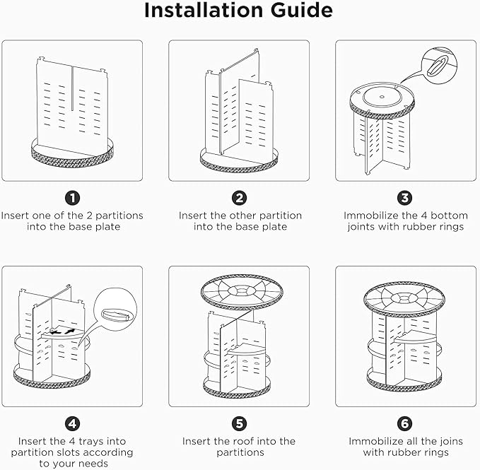 HBlife 360 Rotating Makeup Organizer Adjustable Carousel Diamond Large Capacity Revolving Perfume Organizer Skincare Organizers Cosmetic Storage Spinning Holder for Vanity, Plus Size Clear