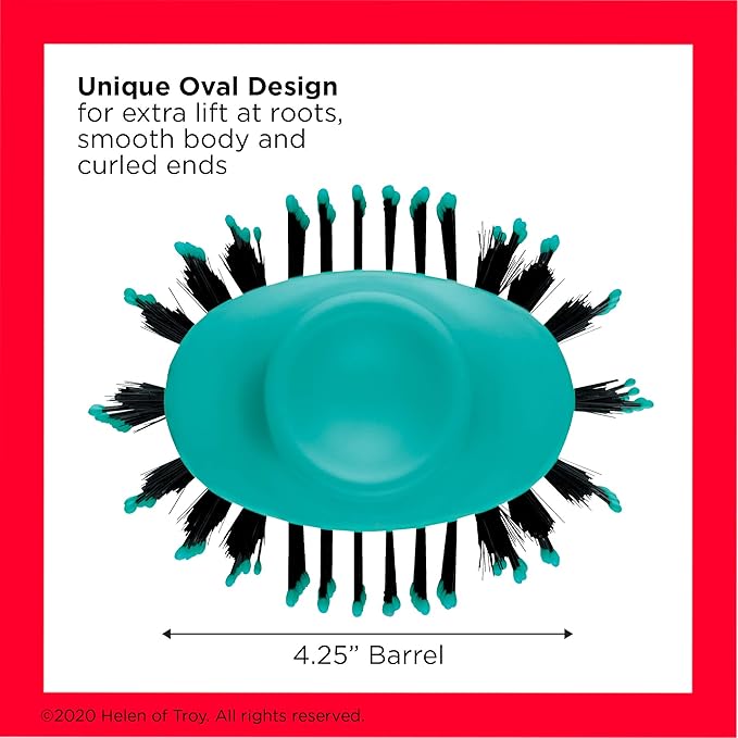 REVLON One Step Hair Dryer And Volumizer Hot Air Brush, Turquoise Volumizer, 1 Count