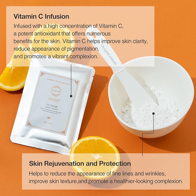 VC Mask – Premium Vitamin C Peel-Off Algae Mask for Purifying Treatment (30g x 5 packs)