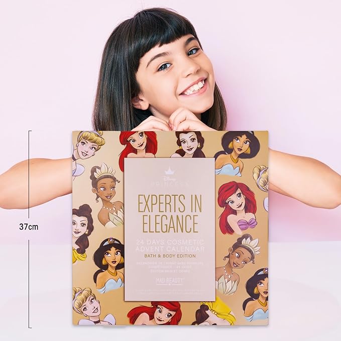 Mad Beauty Disney Princess 24-Day Christmas Advent Calendar | Includes Face Masks, Skincare, Bath, and Beauty Products | Cruelty-Free Cosmetics | Gifts for Women, Adults, and Kids
