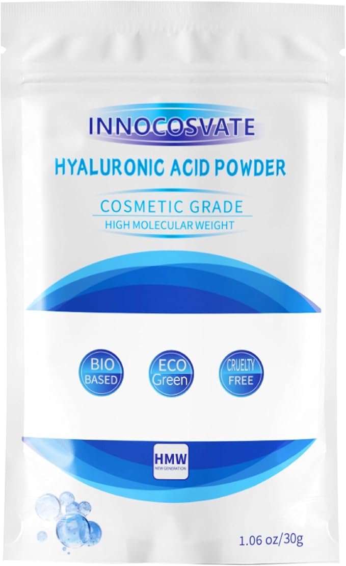 Hyaluronic Acid Powder,High Molecular weight,Cosmetic Grade,Suitable for all skin types,Deep Hydration,Eco-green DIY Skincare Formula