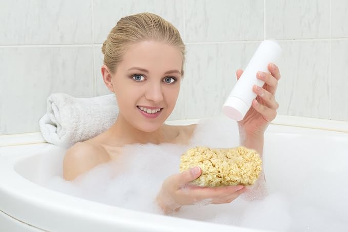 Real Natural Sea Sponges Multipack - 5pc Spa Gift Set in Premium Bag, Kind on Skin, for Bath Shower Facial Cleansing, Pamper Moms Brides Girlfriends & Teens by Constantia Beauty®