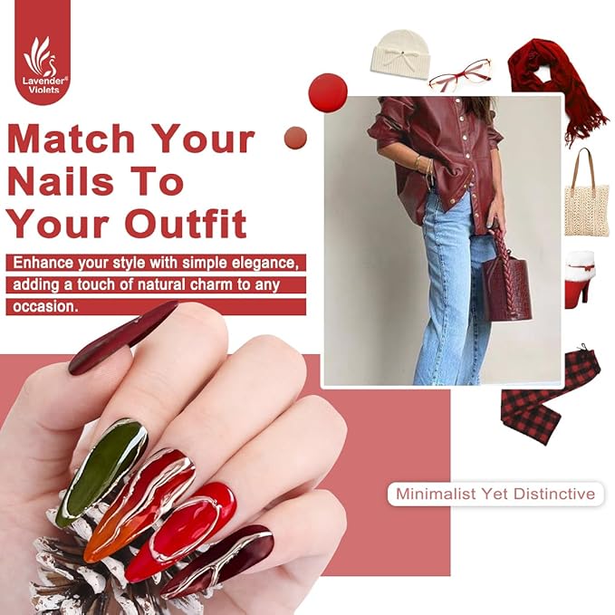 Lavender Violets 49 PCS Cat Eye Gel Nail Polish Set,Solid/Glittery/Nude Pink Jelly Nail Polish Gel/9D Holographic Magnetic Gel Nail Polish Gel Kit with Nail Primer,Base,Glossy,Matte Top Coat A901