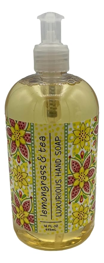 Greenwich Bay Trading Co, Lemongrass and Tea, Hand Soap and Shea Butter Lotion Set, 16 Ounces Each