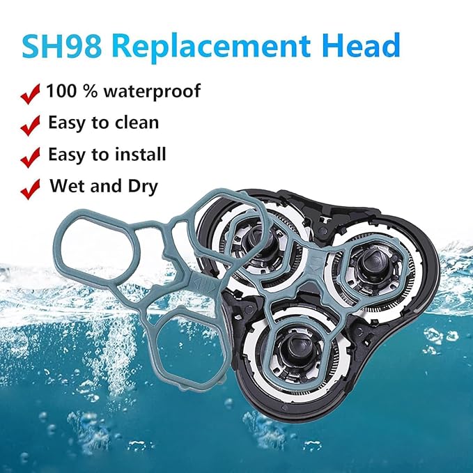 RQ11 Replacement Head Compatible with Philips Norelco Sensotouch 2D Electric Shaver for Norelco RQ11 Replacement Heads 1150x, 1160x, 1170x 1180x,New Upgraded Shaving Unit