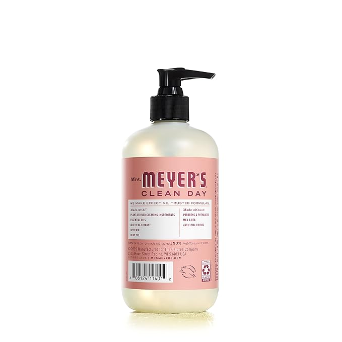 MRS. MEYER'S CLEAN DAY Liquid Hand Soap Rose (12.5 Fl Oz (Pack of 3))
