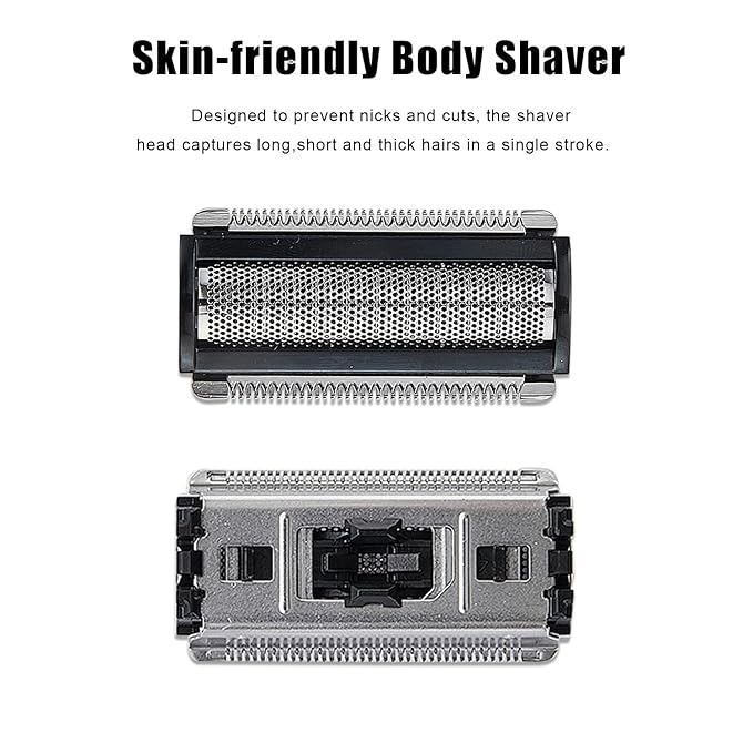 Replacement Foil Blade Compatible with MANSCAPED The Lawn Mower 5.0 Ultra Hair Trimmer,Stainless Steel Groin Hair Foil Shaver Head for Close Body Hair Grooming,2 Pack