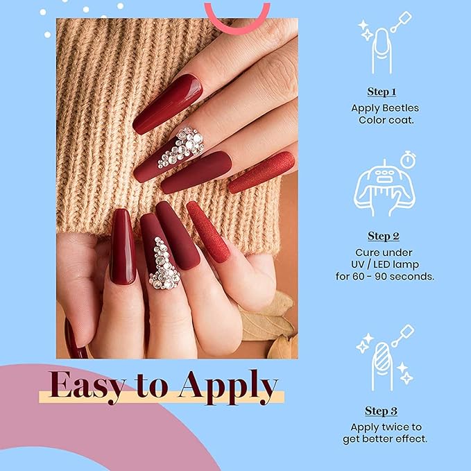 Vishine Pretty 24 Colours Gel Nail Polish Set Top Coat & Matte Top Coat & Base Coat Soak Off UV LED Varnish Manicure Salon 8ml