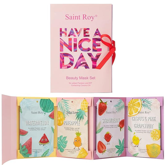 Mother's Day Gift 8 Pcs Face masks skincare,Face Mask Skin Care Bulk Pack, Hydrating Spa Face Mask, Facial sheet mask,face masks bulk For Women/Teen Girls Beauty Mask Set